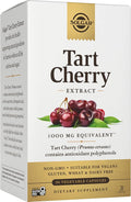 Solgar Tart Cherry 1000 mg 90 Vegetable Capsules - Antioxidant with Quercetin Chlorogenic Acid &amp Anthocyanins Compounds - Non-GMO Vegan Gluten Free Dairy Free - 90 Servings