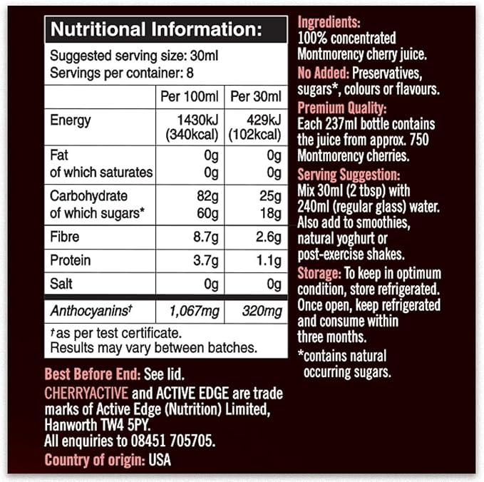 Active Edge CherryActive Concentrate 237ml