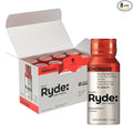 Ryde: Energize Shot | Tropical Flavor | Green Tea Caffeine Taurine Ginseng Extract &amp B Vitamins | 0 Calories 0 Sugar | 2 FL OZ Shots | Boosts energy* (8 Pack)