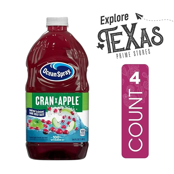 Ocean Spray 4-Pack of Cran Apple Juice Drink 64 fl oz Plastic Bottle