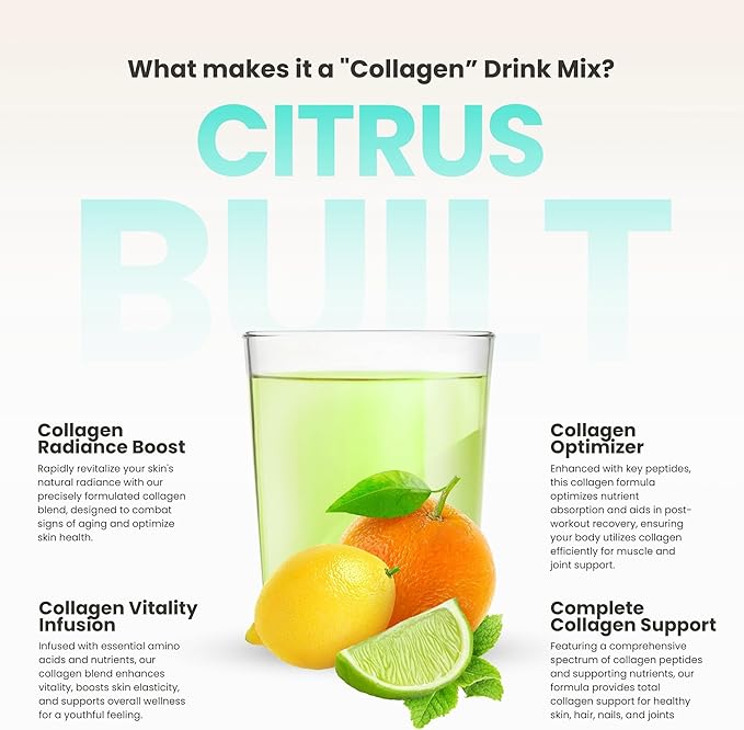 310 Nutrition Hydrolyzed Collagen Peptides Powder for Women &amp Men - Grass-Fed Collagen Supplement w/Hyaluronic Acid Resveratrol Vitamin CD &amp E for Skin Hair and Nails - 30 SRV Unflavored