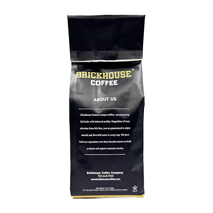 Brickhouse Chocolate Raspberry Flavored Ground Coffee – Fruity &amp Rich 100% Arabica 2-Pack (12oz Bags)
