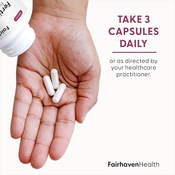 Fairhaven Health FertileCM Fertility Supplement for Women Capsules - Fertile Cervical Mucus Ovulation Cycle Includes L-Arginine N-Acetyl-Cysteine Grape Seed Extract and Vitamin C - 90 Capsules