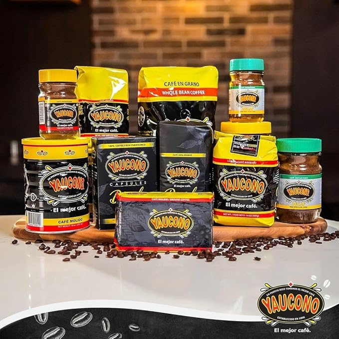 Yaucono Instant Coffee Decaf Arabica Medium Roast from Puerto Rico Glass Jar 8 Ounce (Pack of 1)