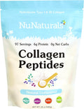 Nunaturals Collagen Peptides Powder (Type I III) for Skin Hair and Nail 24oz