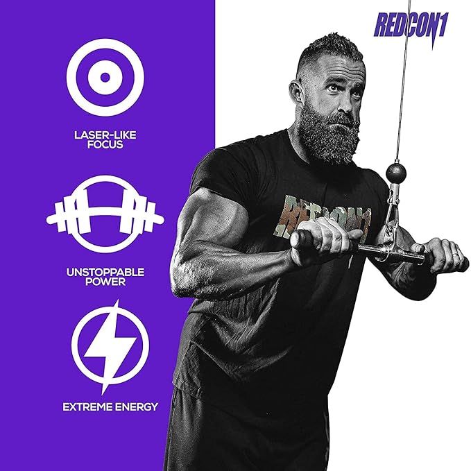 REDCON1 Total War Ready to Drink Pre Workout - Endurance Boosting Keto Friendly RTD Formula - Amino Acid + Citrulline Malate Pre Workout Drink for Men &amp Women (Grape 12 Servings)