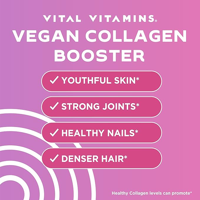 Vital Vitamins Vegan Collagen Booster + Resveratrol Capsules