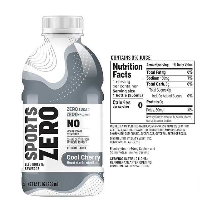 Premium Premium Sports Drink Zero 12 fl. oz. 24 pk. - Gourmet Quality Essential for Professional &amp Home Kitchens - Gourmet Spice &amp Seasoning Collection - Authentic Aromatic Herbs for Profess