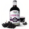 Heartland Elderberry Farms 100% Cold-Pressed Elderberry Juice Pure Organic - Immune Support No Additives - Natural Wellness Rich in Nutrients 13oz (375 ml) Glass Bottle
