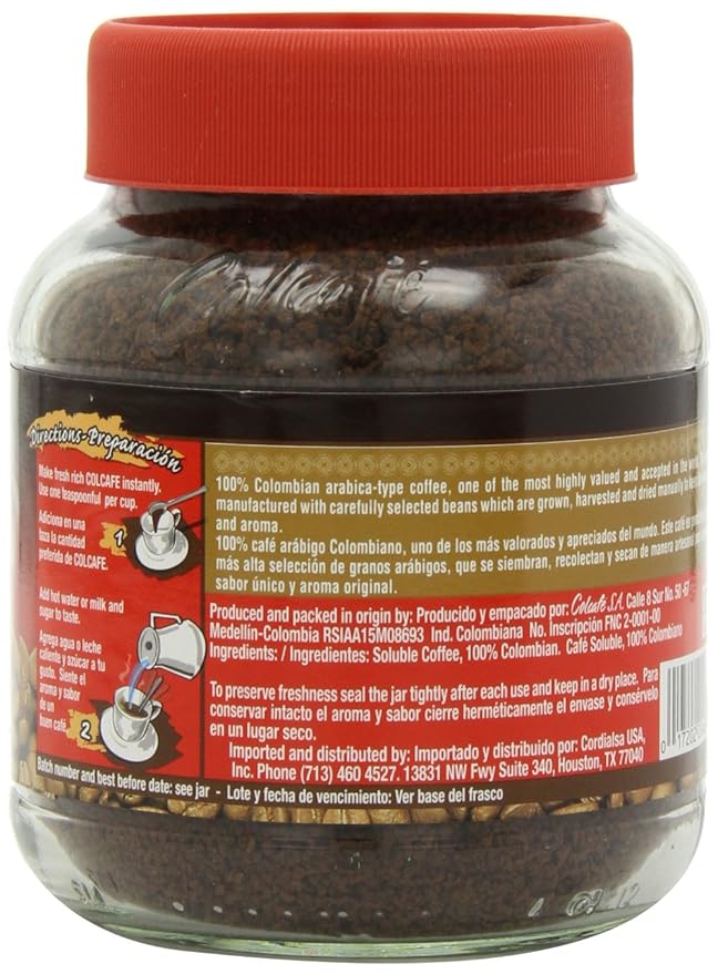 Colcafe Instant Coffee 7.05-Ounce (Pack of 4)