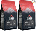 Volcanica Espresso Whole Beans Coffee Dark Roast 100% Arabica Espresso Roast Bold Sweet Flavor Fresh Roasted Kosher Vegan Gluten-Free 16 oz (Pack of 2)