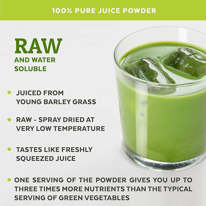 Barley Grass Juice Powder Atlantic Dulse and Wild Blueberry Powder for Your Perfect Detox Smoothie Premium Quality and Organic Certified