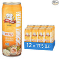Amy &amp Brian Pure Coconut Water with Pulp Non-GMO No Sugar Added Refreshing and Hydrating Real Coconut Water 17.5 Fl Oz (Pack of 12)