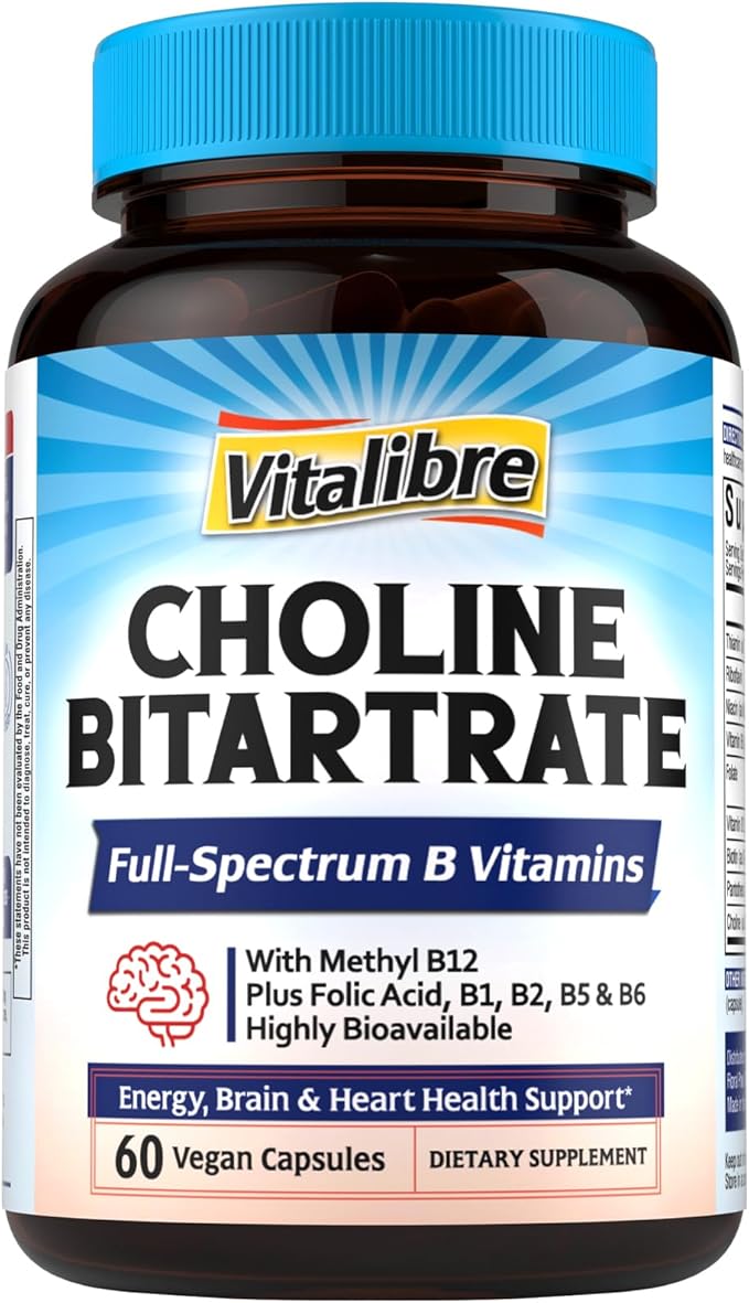 Bovine Collagen Peptides Powder and Choline Bitartrate