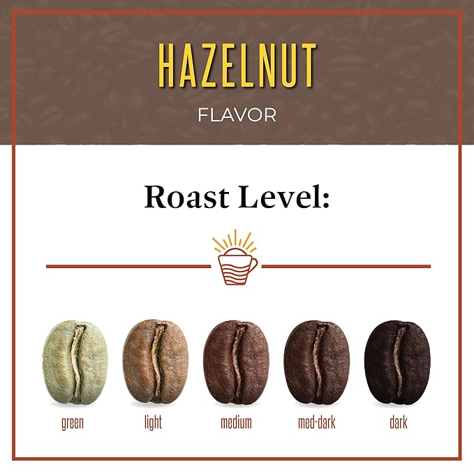 San Diego Coffee Hazelnut Medium Roast Whole Bean Coffee 5-Pound Bag Café en grano tostado