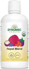 Dynamic Health Nopal Blend Juice with Acai Certified Organic Mangosteen and Seabuckthorn Natural Antioxidants Omegas Vitamins and Amino Acids Vegetarian Gluten-Free 33.8oz