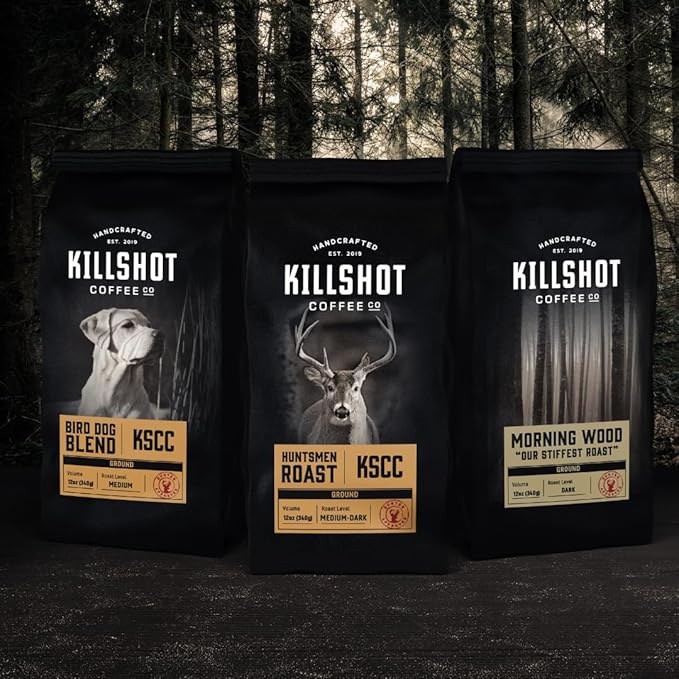Killshot Coffee Whole Bean - 12 Ounce Bag Medium Roast (12 oz Bird Dog Blend)