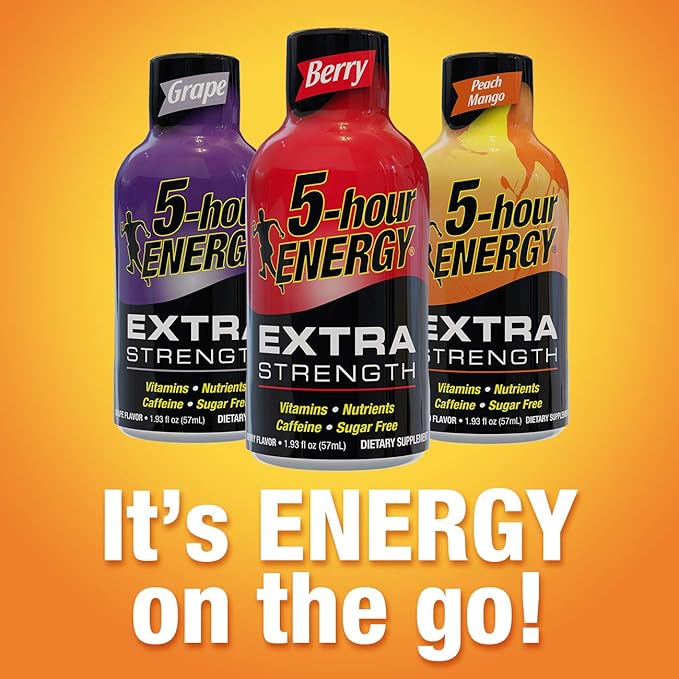 5-hour ENERGY Shot Extra Strength Orange 1.93 Ounces 12 Count