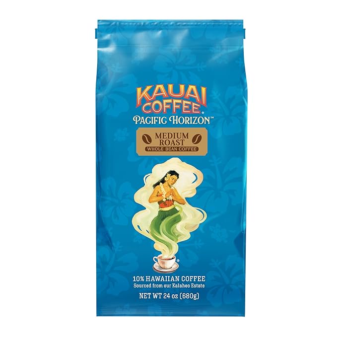 Kauai Coffee Koloa Estate Medium Roast - Whole Bean Coffee 24 oz. Package