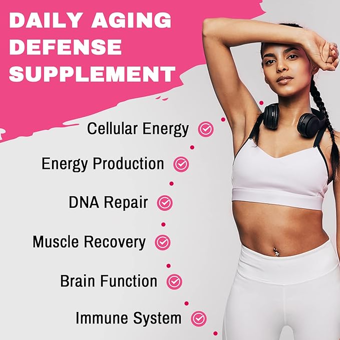 Liposomal NAD+ Supplement 1200mg High Absorption Cellular Energy &amp Mitochondrial Support NAD Plus for Longevity &amp Vitality Anti-Aging Formula 60 Softgels