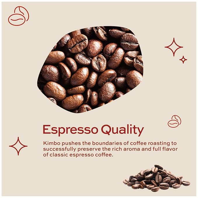 Kimbo Espresso 100% Arabica Single Serve Compatible Coffee Capsules - Blended and Roasted in Italy - A Dark Roast with a Lingering Dark Chocolate Flavor 30 Count