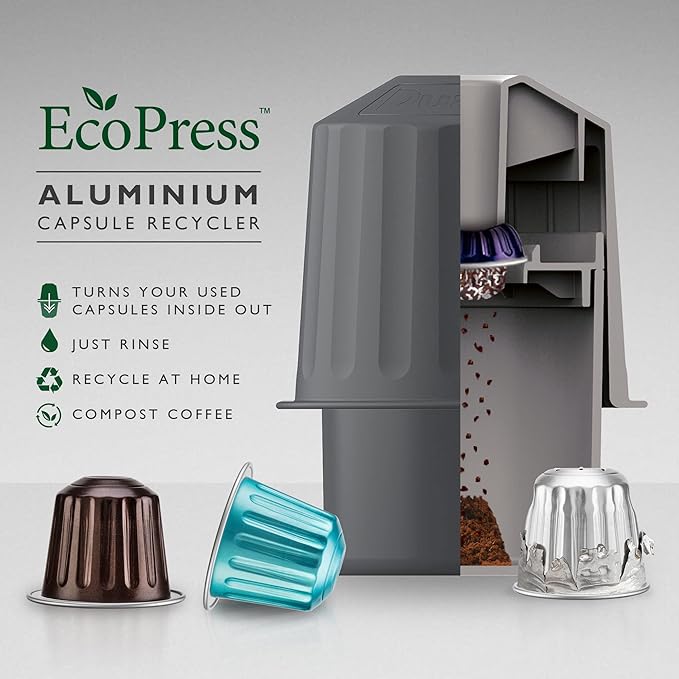 Dualit Original Line Compatible* Intense Recyclable Aluminium Coffee Capsules | 120 Pack - 12 X 10 Pk - 120 Servings of Premium Eco Friendly Coffee Pods - 100% Recyclable Original Line Compatible* Cap