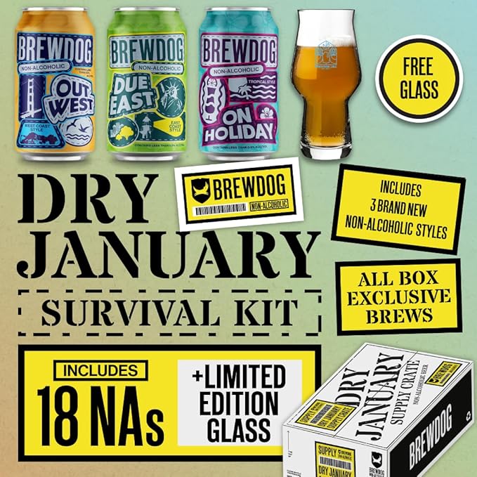 BrewDog Dry January Survival Kit | Includes 18 Cans