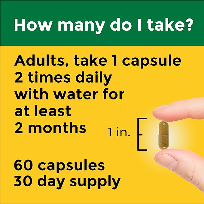 Nature Made Better Absorption Berberine Phytosome Supplement 1100mg Per 2 Capsules Daily Berberine Supplement for Cardiovascular Health Support 60 Capsules 30 Day Supply