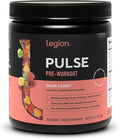 LEGION Pulse Pre Workout - All Natural Nitric Oxide Preworkout Drink to Boost Energy Creatine Free Naturally Sweetened Beta Alanine Citrulline Alpha GPC (Sour Candy)