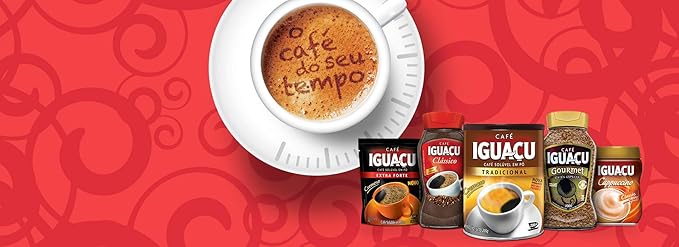 Cafe Iguacu Tradicional Instant Brazilian Coffee Can 200 grams (Pack of 3)