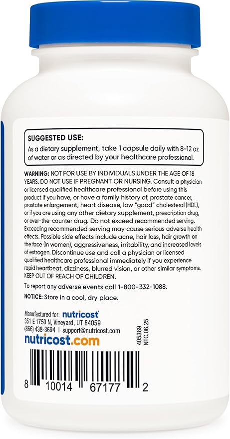 Nutricost DHEA 100mg 240 Capsules - Gluten Free Soy Free Non-GMO Supplement (Pack of 2)