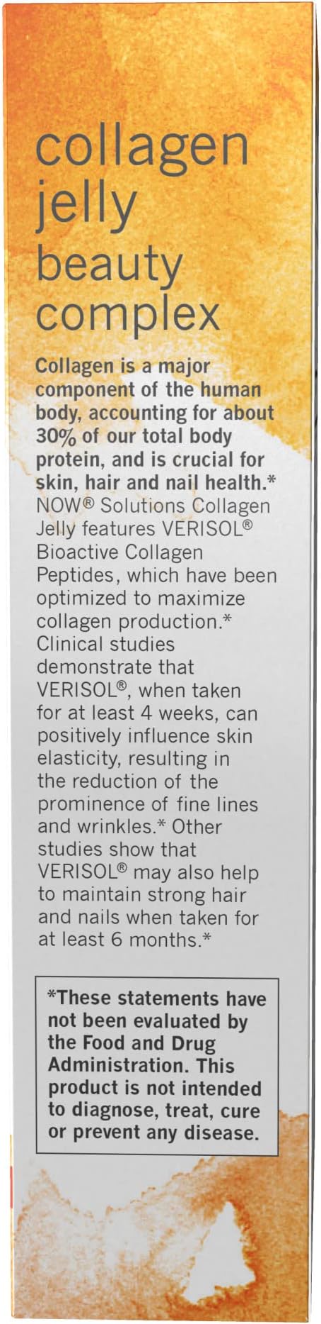 NOW Solutions Collagen Jelly Beauty Complex Sweet Orange Flavor 10 Jelly Sticks (Pack of 2)