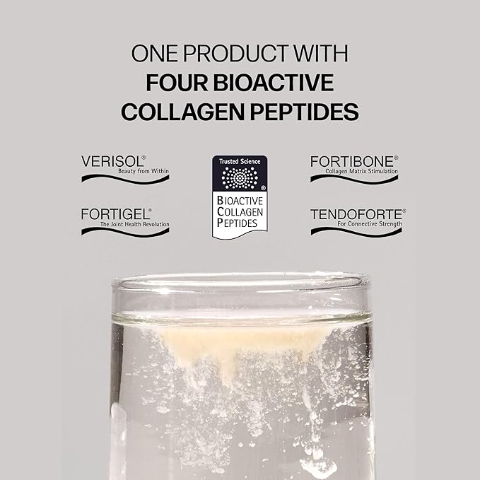 Sparkle Wellness Advanced 4 in 1 Boost | Clinically Tested Multi Collagen Powder with VERISOL FORTIBONE FORTIGEL TENDORFORTE | Skin Hair Bone Joint Health | Chocolate