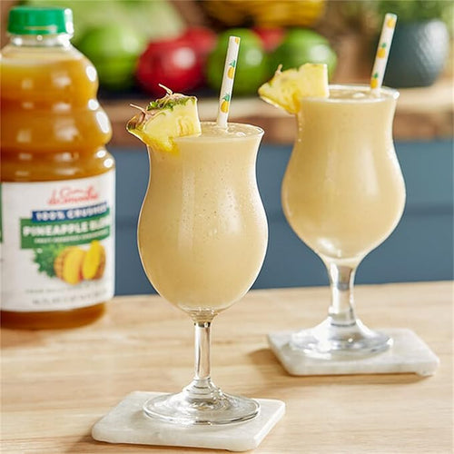 100% Crushed Pineapple Fruit Smoothie Mix 46 fl. oz. WS-103DR100PINE-NPF