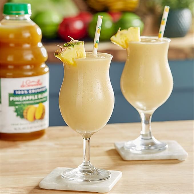 100% Crushed Pineapple Fruit Smoothie Mix 46 fl. oz. WS-103DR100PINE-NF