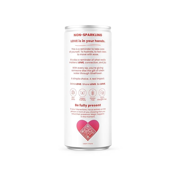 Be LOVE™ Lightly Flavored Still Electrolyte Drink — Non-Carbonated Zero Sugar Zero Calories Zero Caffeine — Clean Daily Hydration (Pack of 12 Berry Bliss)