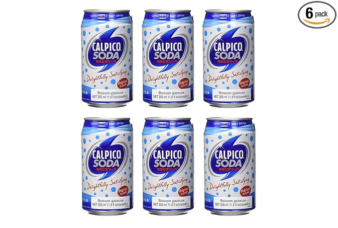 Calpico Original Soft Drink in Can (6 Pack)