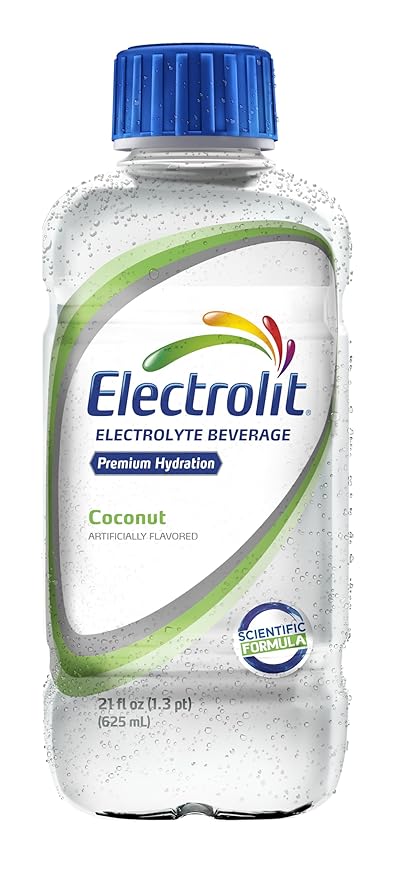 Electrolit Electrolyte Beverage Coconut 21 Fl Oz bottle (Pack of 12)