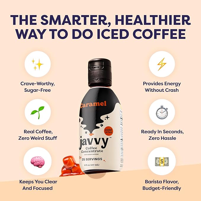 Coffee Concentrate - Cold Brew Coffee Perfect for Hot or Iced Instant Coffees Hot Drinks Cold Brew Concentrate 3 Pack - Caramel