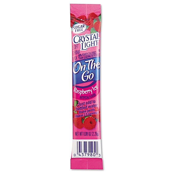 Crystal Light 79800 Flavored Drink Mix Raspberry Ice 30 .08oz Packets/Box
