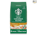Starbucks Ground Coffee Blonde Roast Hot or Iced Coffee Decaf Veranda Blend Six 12 oz Bags