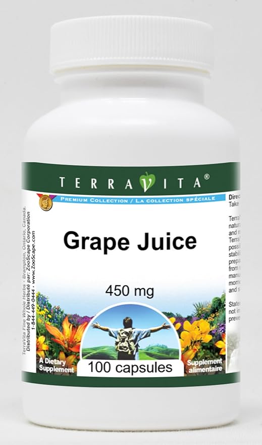 Grape Juice - 450 mg (100 Capsules ZIN: 520327) - 3 Pack