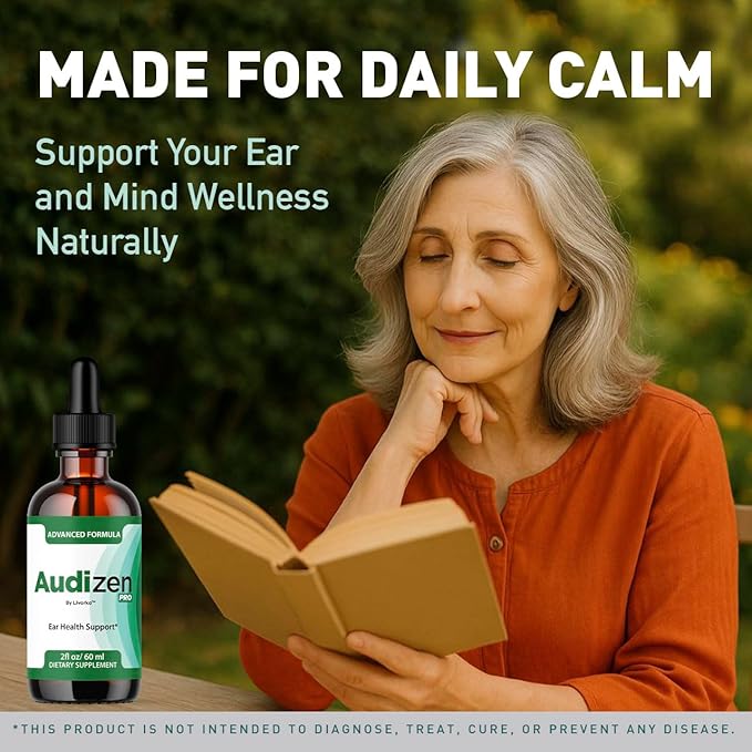 (2 Pack) Audizen Pro - Original Audizen Pro Drops for Healthy Ringing Ear Support Oral Supplement Drop All Natural Clean Liquid Formula Auditory Wellness and Inner Ear Balance 2 Bottles for 2 Months