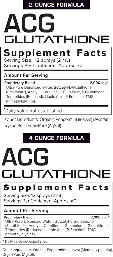Results RNA - ACG Glutathione Extra Strength Immune Boost – Powerful Antioxidant &amp Immune Boost Formula in a Great Tasting Spray. Recommended by Doctors Worldwide ( 4 oz )