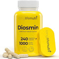 Diosmin 1000mg Advanced Formula - 240 Capsules for Circulatory Health Support 4-Month Supply Non-GMO Made in USA - Daily Wellness Supplement