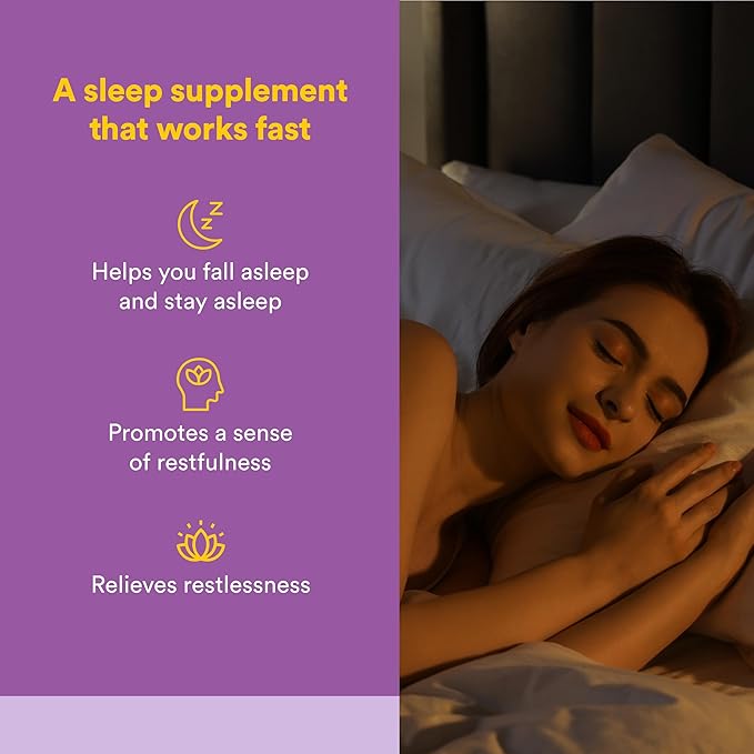 Natural Factors Tranquil Sleep - Calm Sleep Health Supplement - Relaxation Support Supplement with Melatonin &amp 5-HTP - 120 Chewable Tablets (30 Servings)
