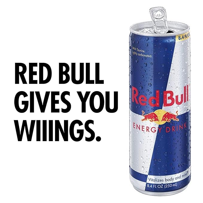 Red Bull Energy Drink 12 Fl Oz 24 Cans and Red Bull Sugar Free Energy Drink 8.4 Fl Oz 24 Cans (6 Packs of 4)