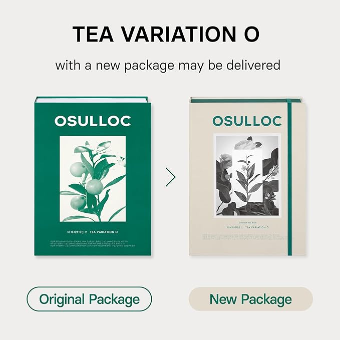OSULLOC TEA VARIATION O (36 Count 6 Types x 6 ea) Elegant &amp Sophisticated designed Gift Set 6 Premium Organic Pure &amp Blended Tea from Jeju Island