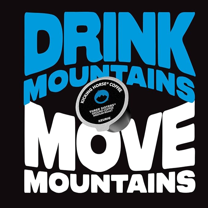 Kicking Horse Coffee Three Sisters Single Serve Keurig K-Cup Pods Medium Roast Coffee 60-Count Box