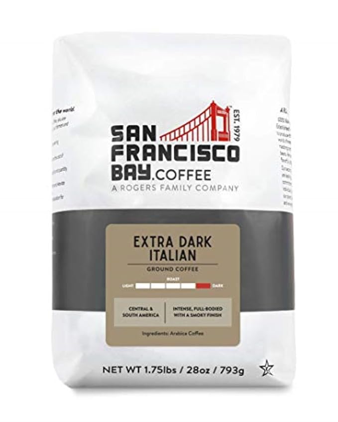 San Francisco Bay Coffee - Dark Roast - Extra Dark Italian (28 oz bag) - Ground Coffee